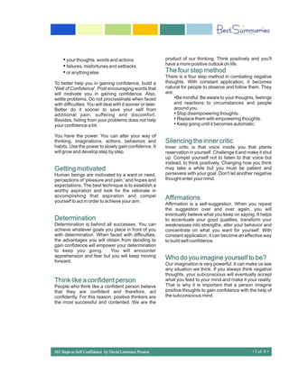 365 steps to self confidence