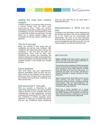 365 steps to self confidence