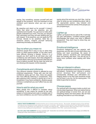 365 steps to self confidence