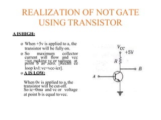 Using Not Gate Automatic Light Engeneering Model Traffic Lights Circuit | PPTX