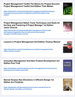 New Directions in Project Management 1st Edition Paul C. Tinnirello ...
