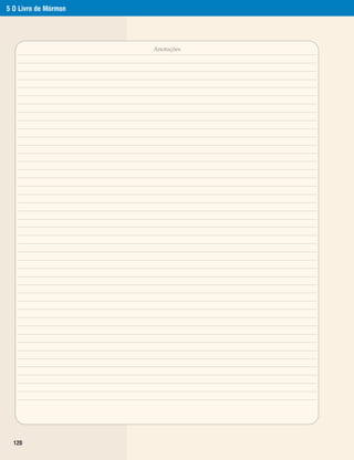 5 O Livro de Mórmon




                      Anotações




  120
 