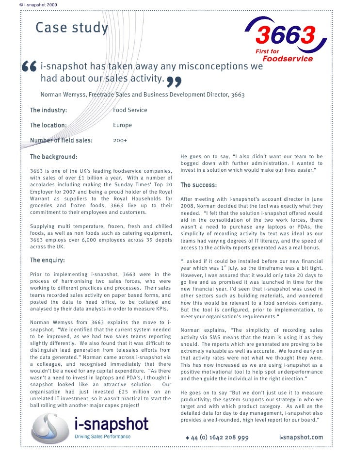 Snapshot survey definition picture