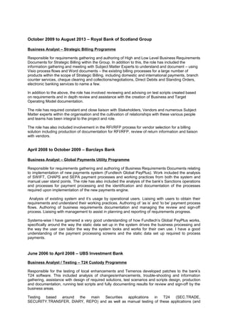 Dave Golding CV | PDF