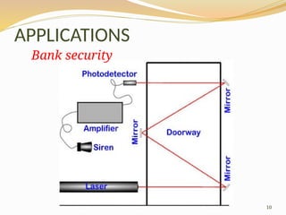 10
APPLICATIONS
Bank security
 