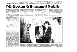 Yrjänä bekam Medaille 1999