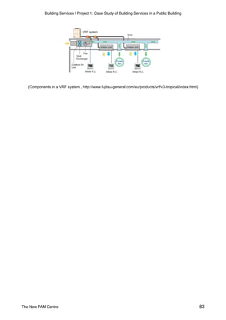 Building Services | Project 1: Case Study of Building Services in a Public Building
(Components in a VRF system , http://www.fujitsu-general.com/eu/products/vrf/v3-tropical/index.html)
The New PAM Centre 83
 