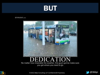 BUT




© 2012 366pi Consulting, LLP. Confidential & Proprietary   @366pi
 