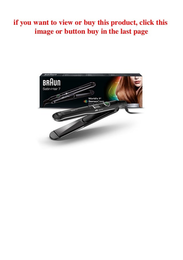 braun satin hair 7 sensocare st780