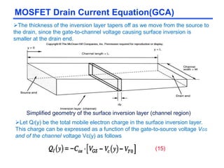 Inversion Region Mosfet 3673 mosfet | PPTX