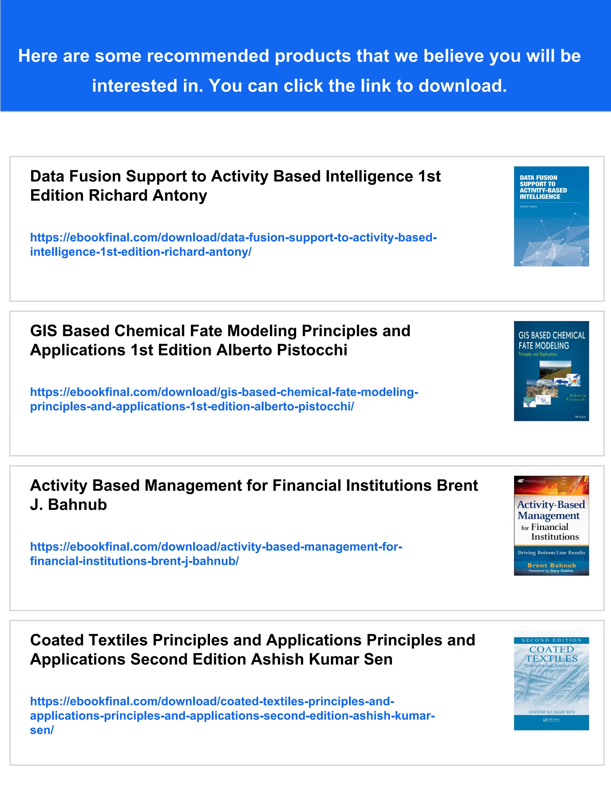 Activity Based Intelligence Principles and Applications Patrick Biltgen ...