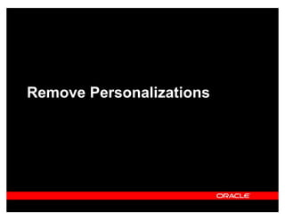 Remove Personalizations
 
