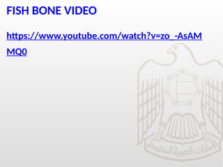 FISH BONE VIDEO
https://www.youtube.com/watch?v=zo_-AsAM
MQ0
 