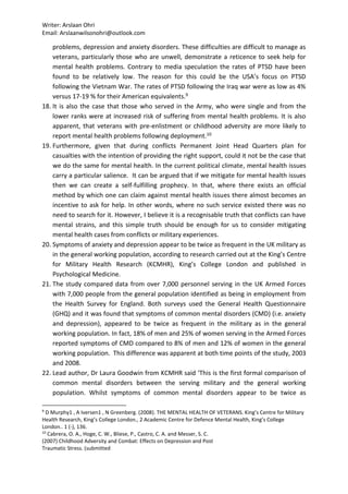 veterans mental health linked | PDF