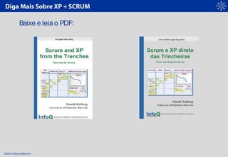 © 2012 Marcio Marchini
Diga Mais Sobre XP + SCRUM
Baixe e leia o PDF:
 