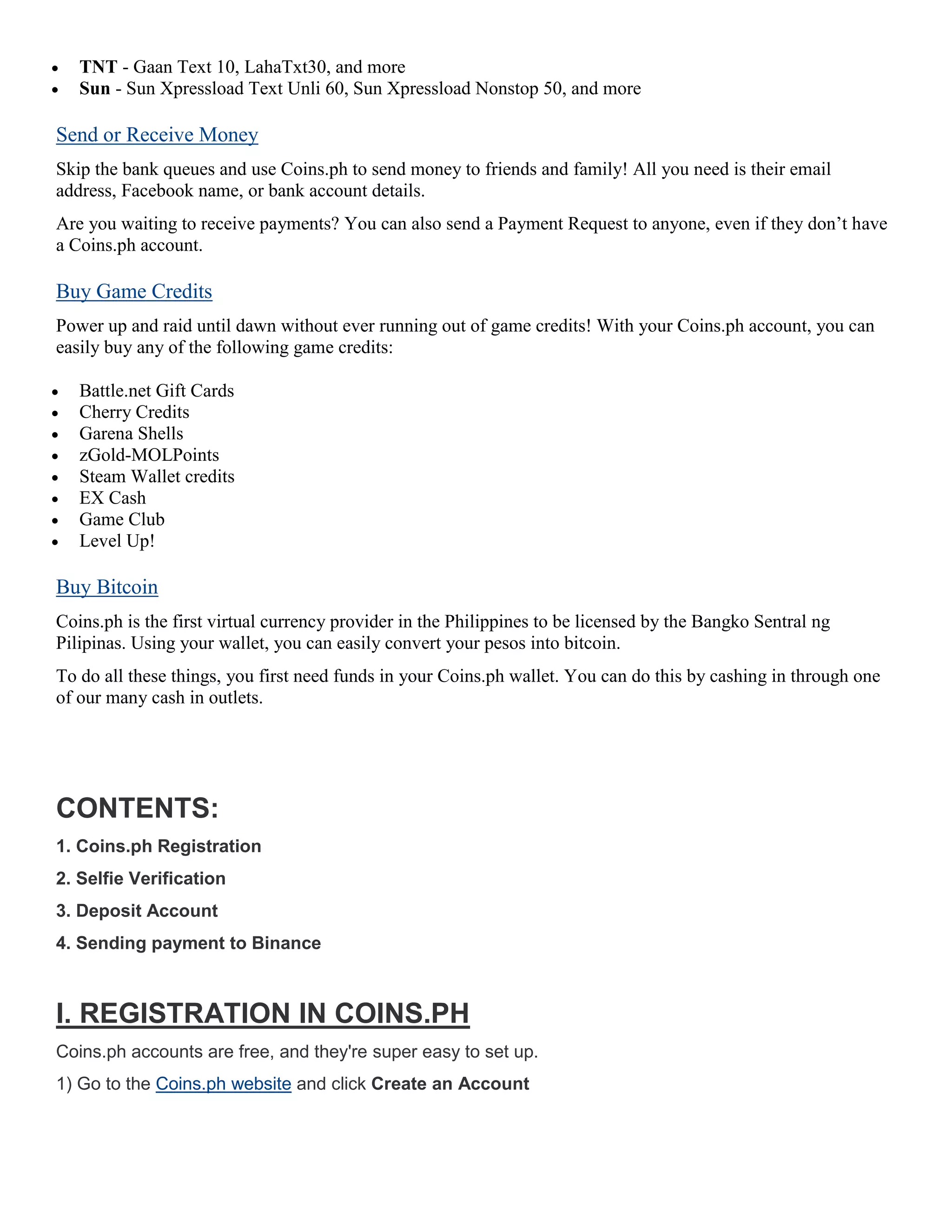 CRYPTOCURRENCIES GUIDE (FROM COINS.PH TO BINANCE) | PDF