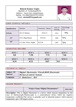 rakesh resume | DOCX