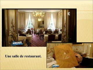 Une salle de restaurant.Une salle de restaurant.
 