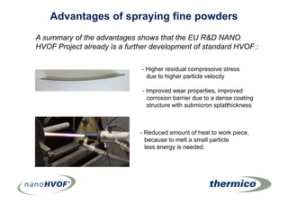 Hvof Coating Powder 36877575 nano hvof-thermico-1-1 | PDF