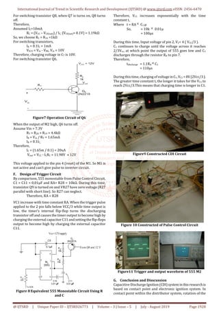 Capacitive Discharge Ignition CDI System for Spark Ignition SI Engine ...