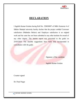 36912122 mahindra-balero-project-report | DOCX