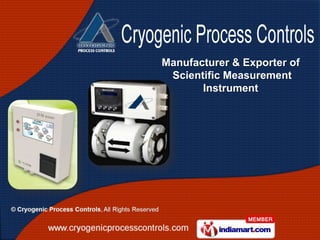 Manufacturer & Exporter of
 Scientific Measurement
       Instrument
 