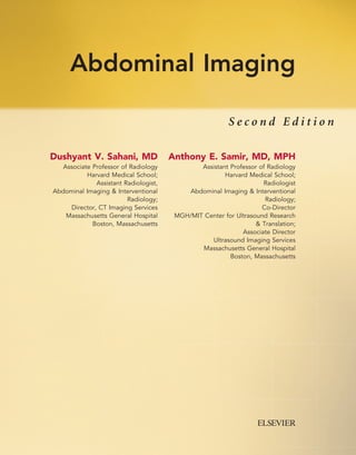Abdominal Imaging: Expert Radiology Series 2nd Edition Dushyant V ...