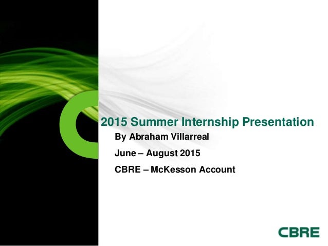 Account Management Internship Summer 2015