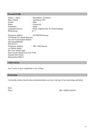 Adib's Resume for 3/E Post | DOC