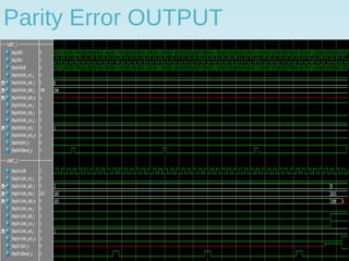 Parity Error OUTPUT
 