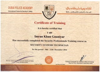 DPS Certificate IMRAN