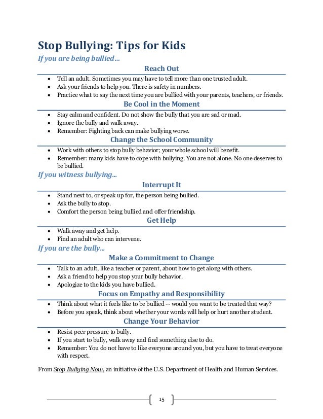 Bullying skit ideas picture