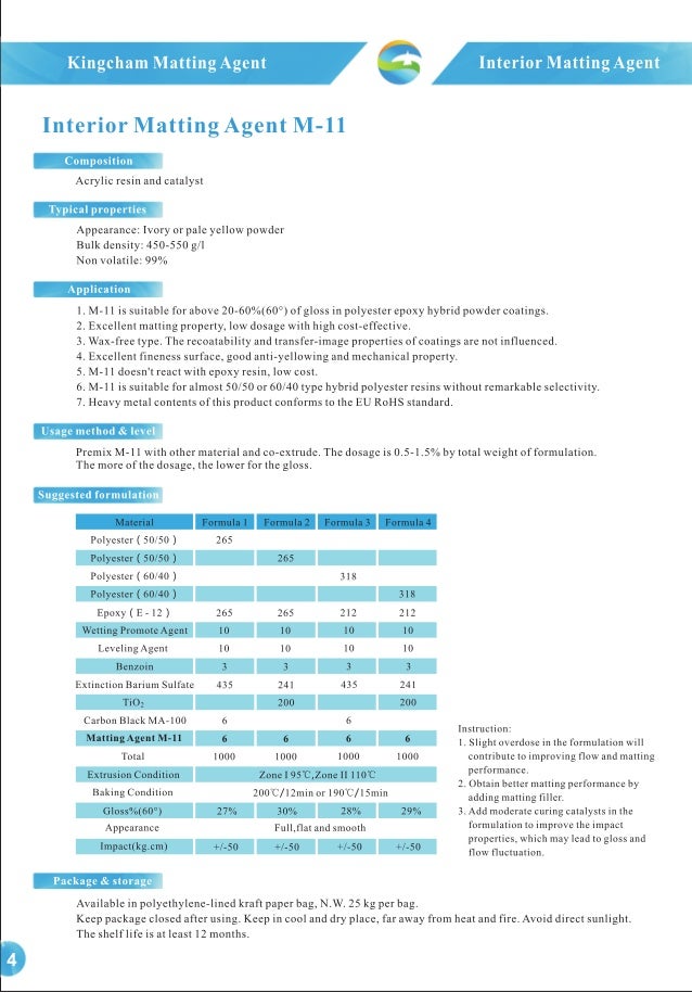 Tds for matting agent for powder coatings kingcham chemical may. 20th…