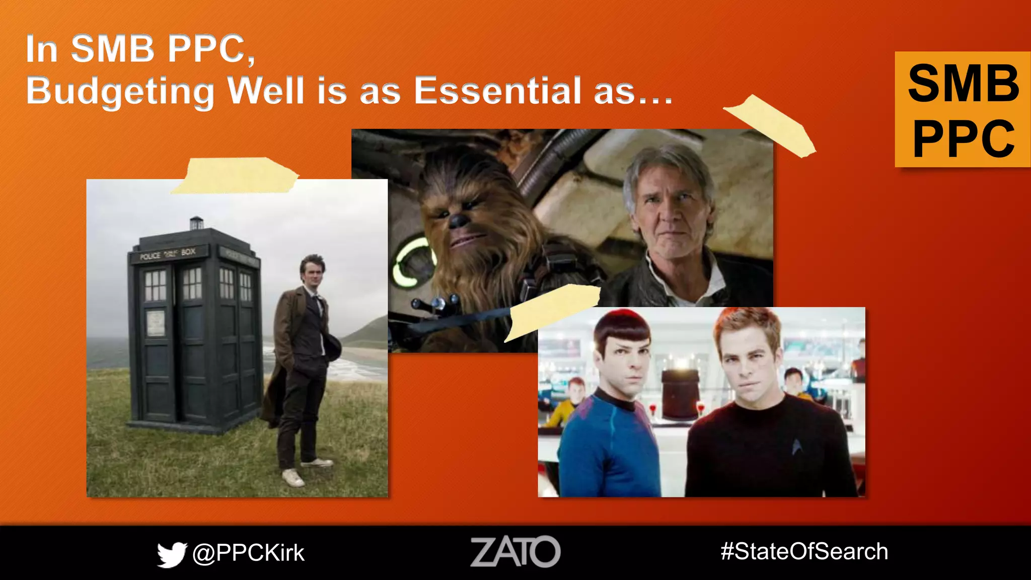 @PPCKirk #StateOfSearch
SMB
PPC
In SMB PPC,
Budgeting Well is as Essential as…
 