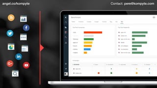 www
angel.co/kompyte Contact: pere@kompyte.com
 