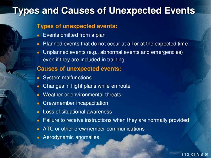 unexpected event training