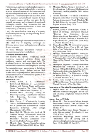 Strategic Intervention Material SIM for Grade 11 Science | PDF