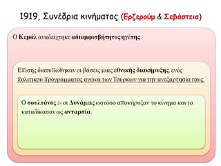 1919, Συνέδρια κινήματος (Ερζερούμ & Σεβάστεια)

 