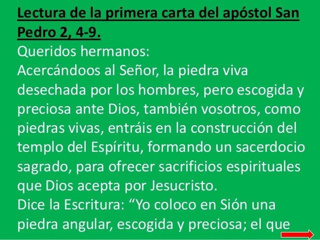 Resultado de imagen para san Pedro (2,4-9)