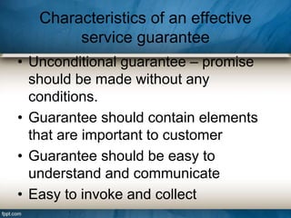37.service guarantee (2) | PPTX