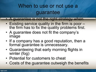 37.service guarantee (2) | PPTX