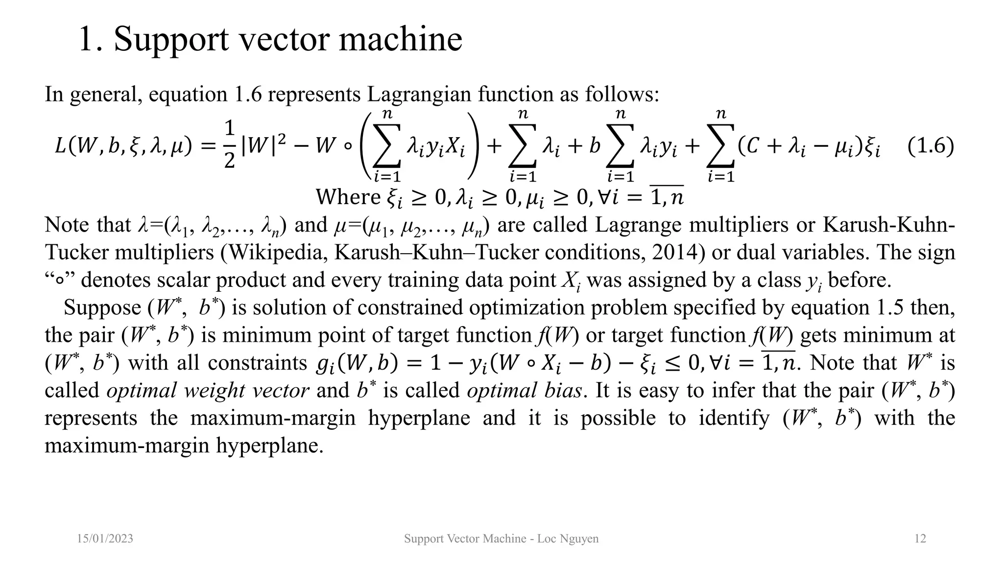 Tutorial on Support Vector Machine | PPT