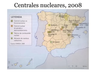 Centrales nucleares, 2008
 