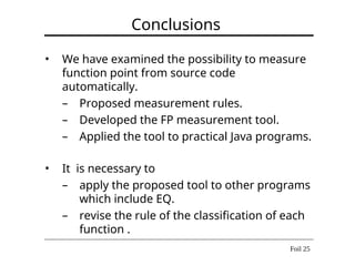 Automated Function Point Measurement from Java Source Code for Software ...