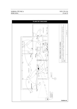 NORMA TÉCNICA                       NTP 370.310
PERUANA                                23 de 25




                PLANO DE CABLEADO




                                      PAGINA 4/6
 