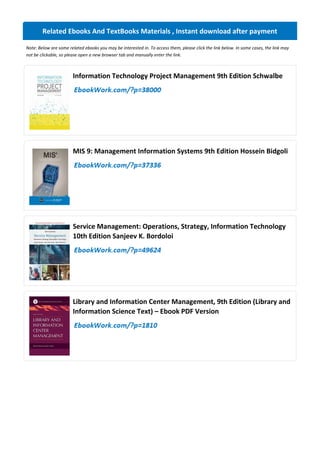Comprehensive Guide to Information Technology Project Management - 9th ...