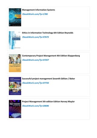Comprehensive Guide to Information Technology Project Management - 9th ...