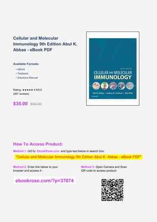 Comprehensive Guide to Cellular and Molecular Immunology - 9th Edition ...