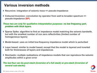 Seismic-Inversion1 - Petroleum Geophysics | PDF