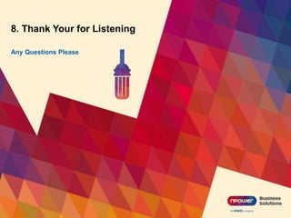 8. Thank Your for Listening
Any Questions Please
 